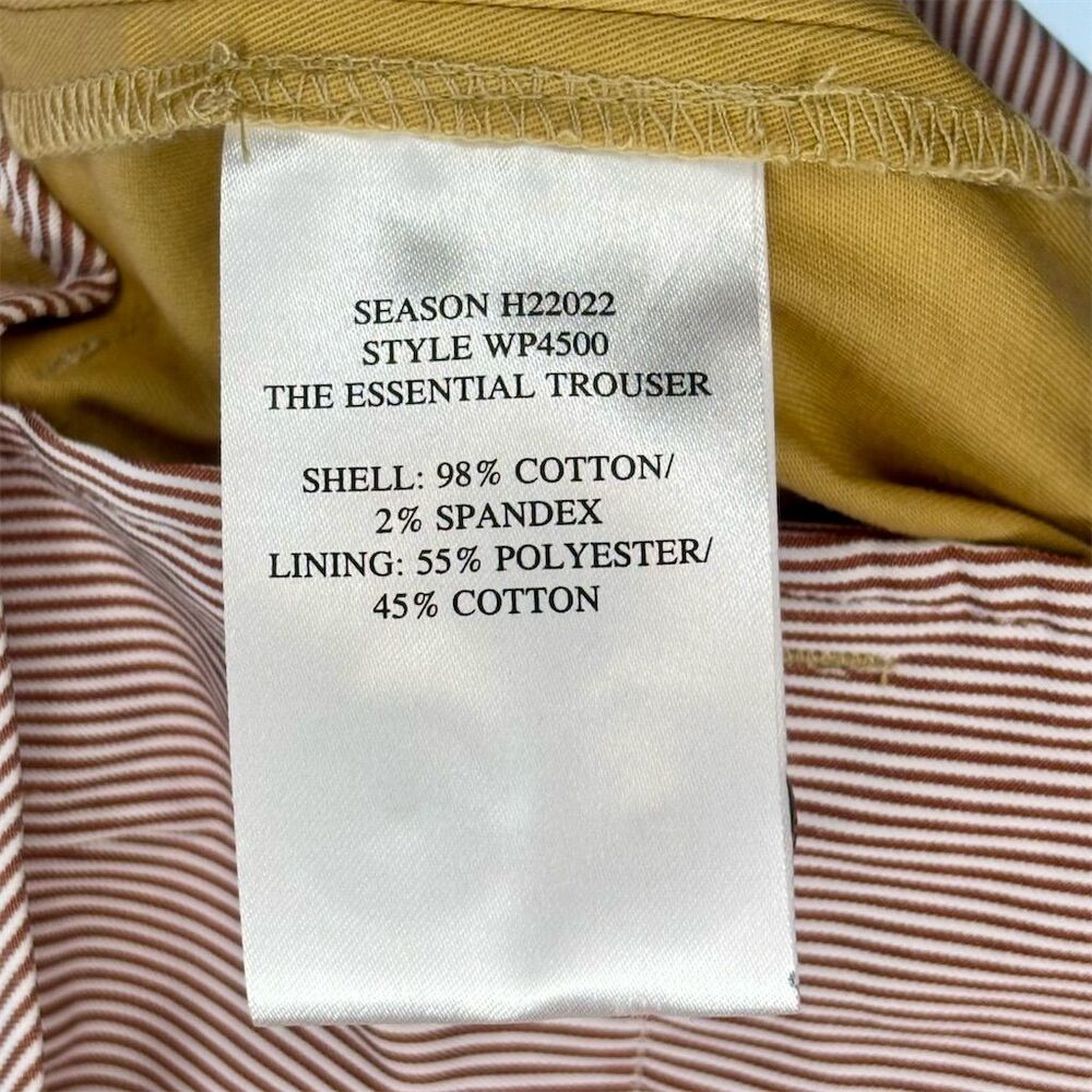 Wildfang Women's The Essential Trousers in Camel Khaki Straight Leg - Picture 6 of 15